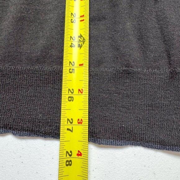 Peter Geeson of England Sweater Mens Medium Gray Wool Outdoor Base Layer‎ Preppy - Picture 10 of 11